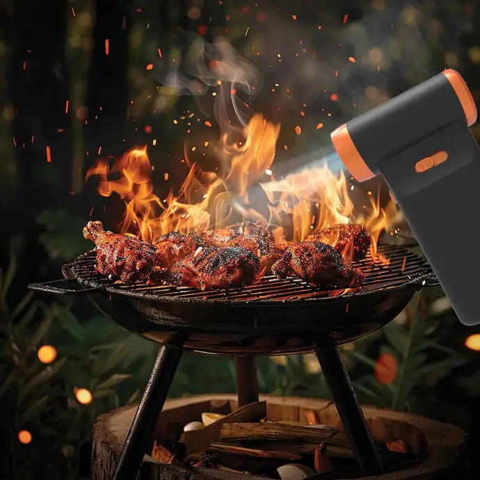 Porodo Cyclon Rotatable Turbo Blower Fan with LED Light Function