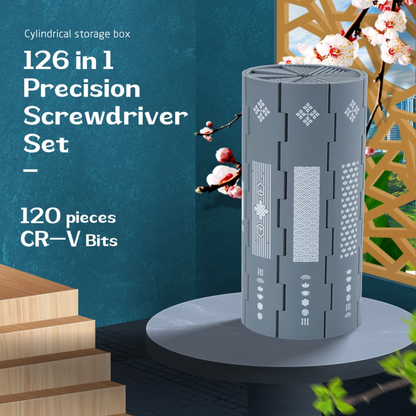 مجموعة مفكات براغي أسطوانية ١٢٦ قطعة - ٨٤٠١١٦