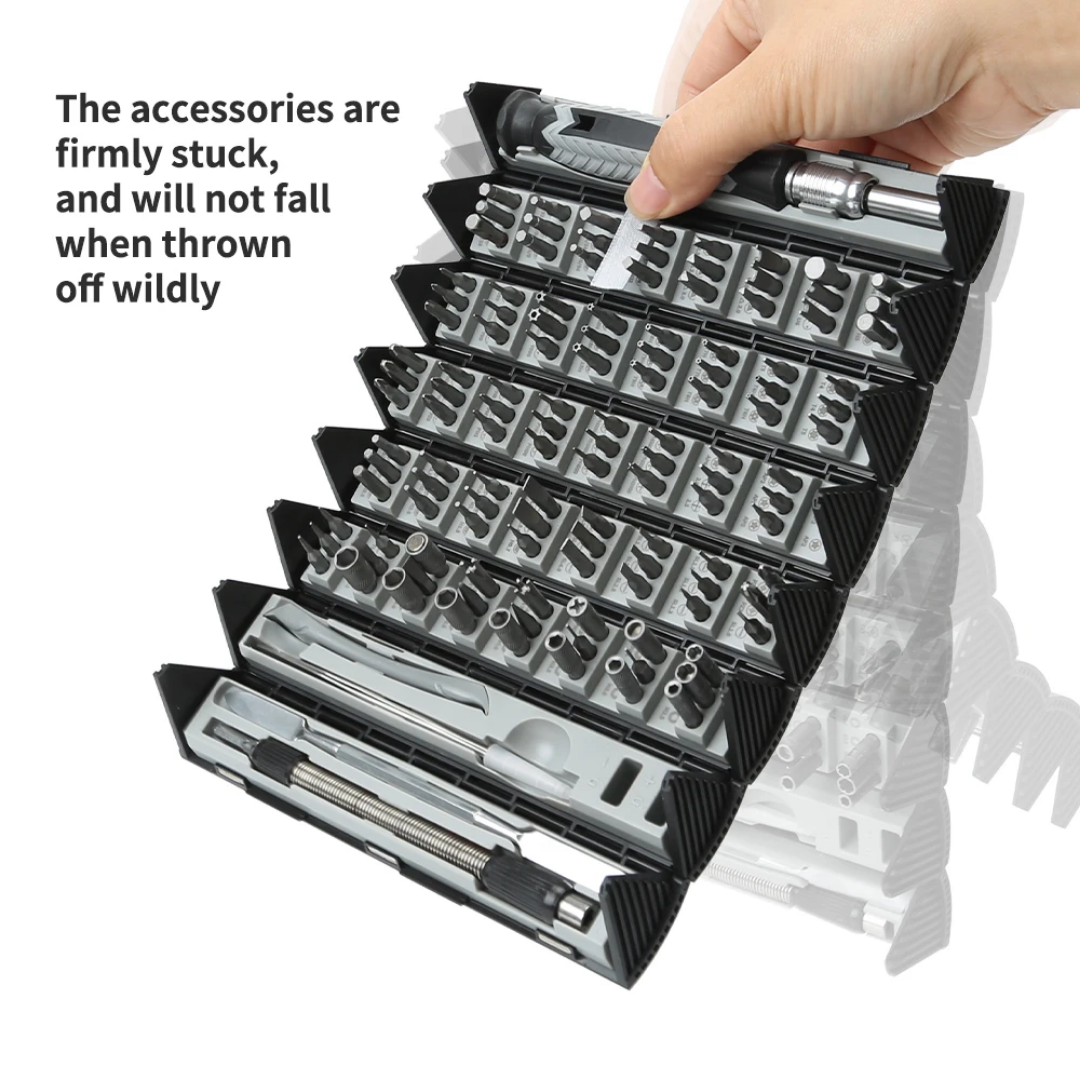 مجموعة مفكات براغي أسطوانية ١٢٦ قطعة - ٨٤٠١١٦
