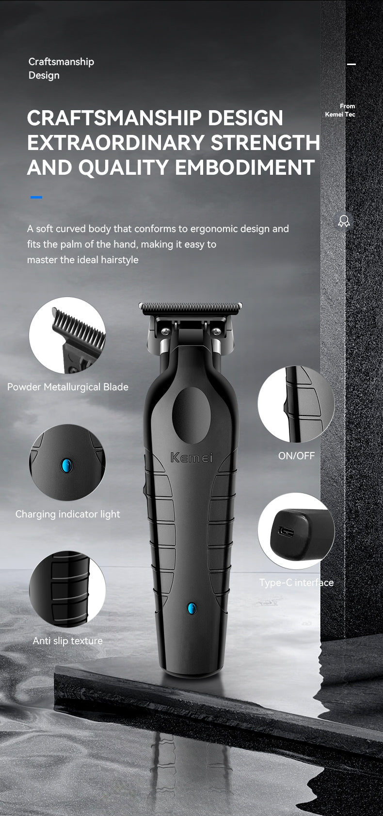 Kemei Professional Hair Clipper KM-2299
