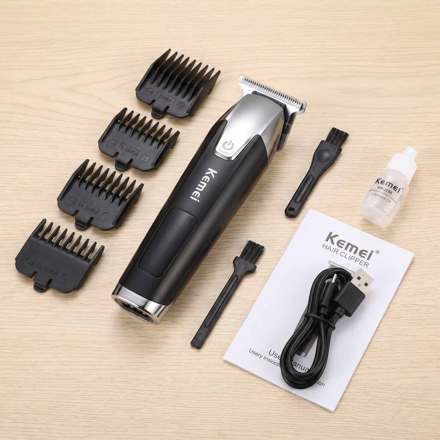 Kemei Recharable LCD Screen Hair Clipper KM-431