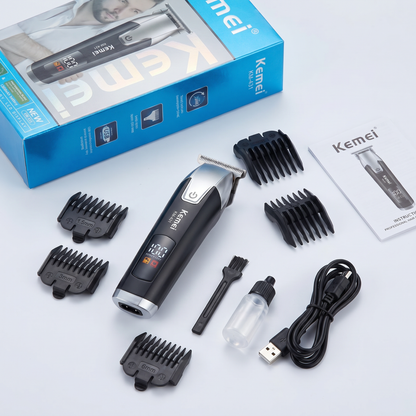 Kemei Recharable LCD Screen Hair Clipper KM-431