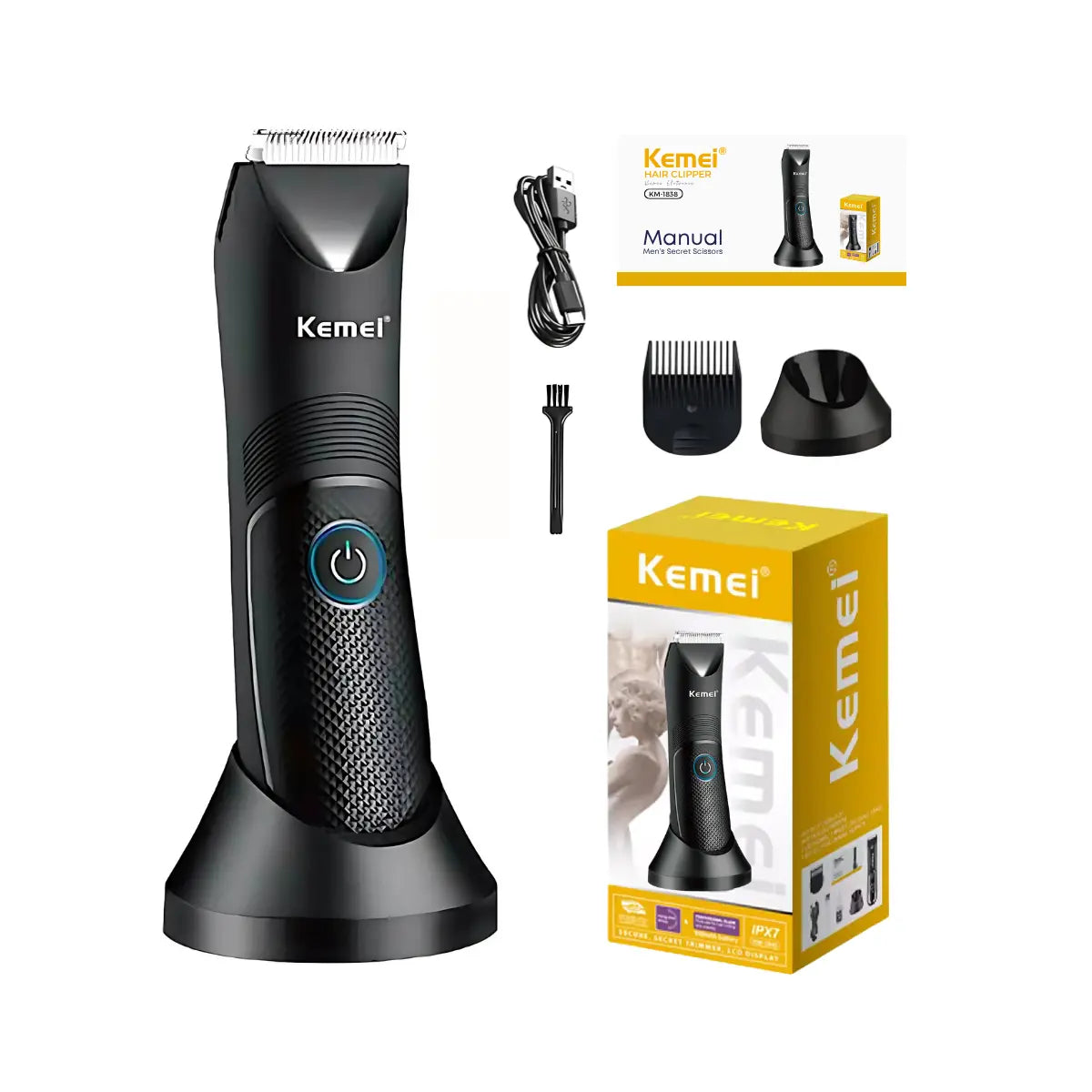 Kemei Professional Body Hair Trimmer KM-1838