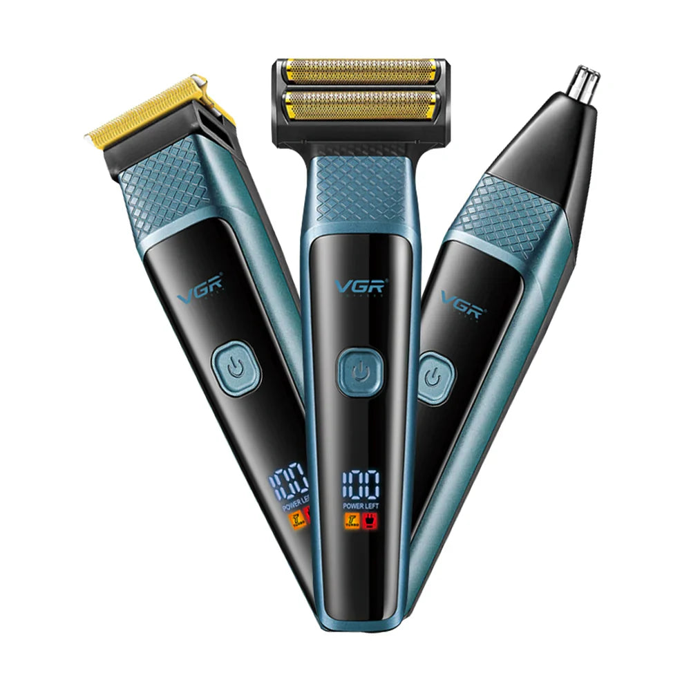 VGR 3-In-1 Professional Men's Grooming Kit V-366