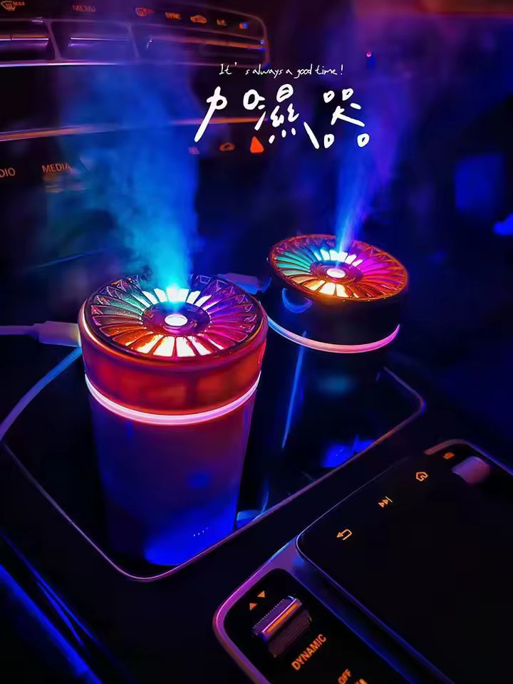 Ultrasonic Aroma Air Humidifier with 7-Color LED Light | 300ml