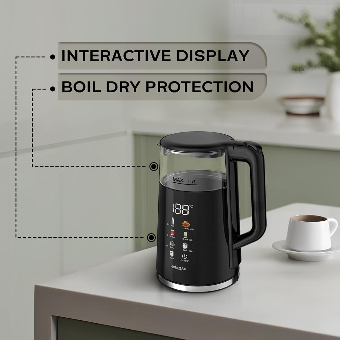 LePresso Electric Window Kettle Multi-Temprature Display