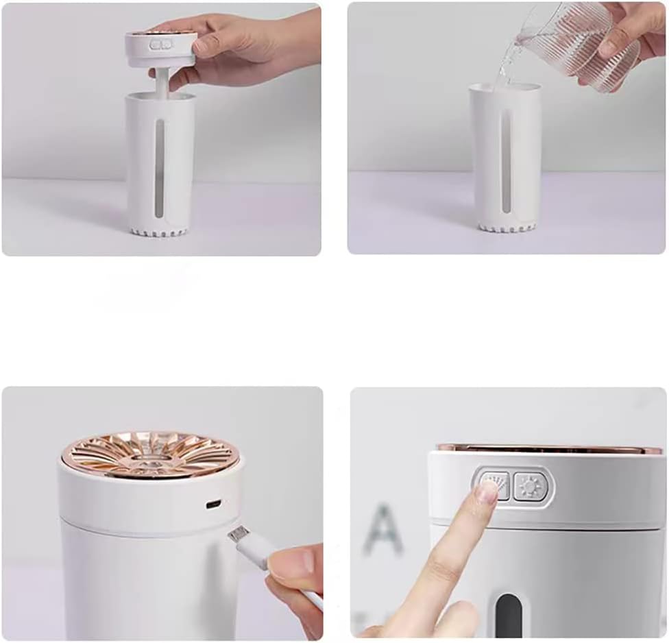 Ultrasonic Aroma Air Humidifier with 7-Color LED Light | 300ml