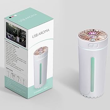 Ultrasonic Aroma Air Humidifier with 7-Color LED Light | 300ml