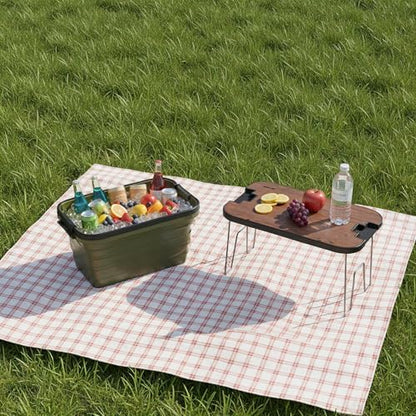 Green Lion Folding Basket with Built-In Table