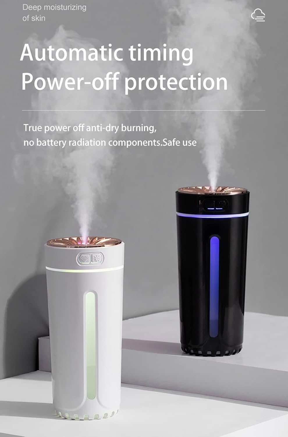 Ultrasonic Aroma Air Humidifier with 7-Color LED Light | 300ml