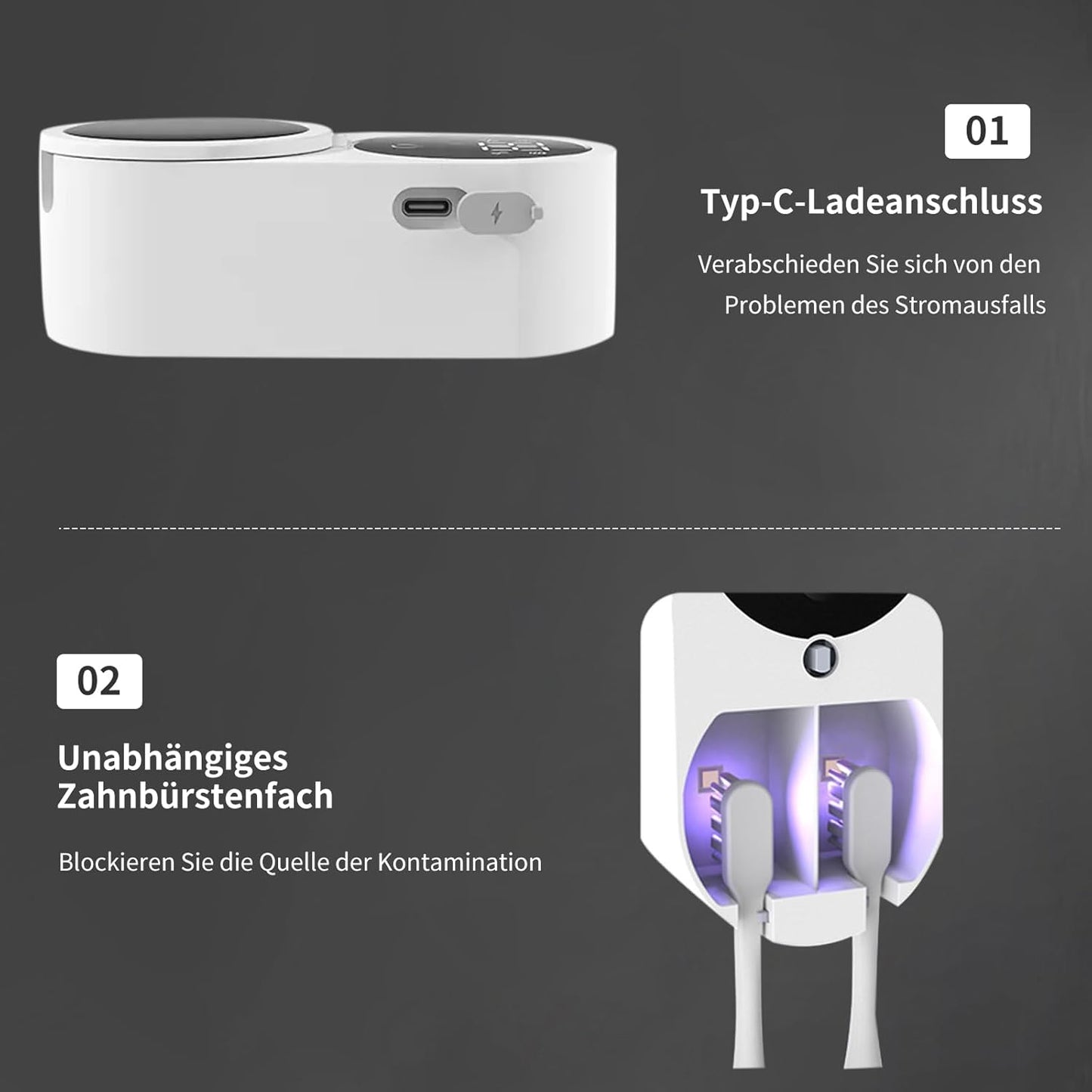 Dual Automatic Toothbrush Sterilizer