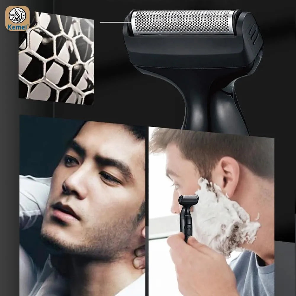 ماكينة تشذيب شعر الجسم 3 في 1 من كيمي KM-114