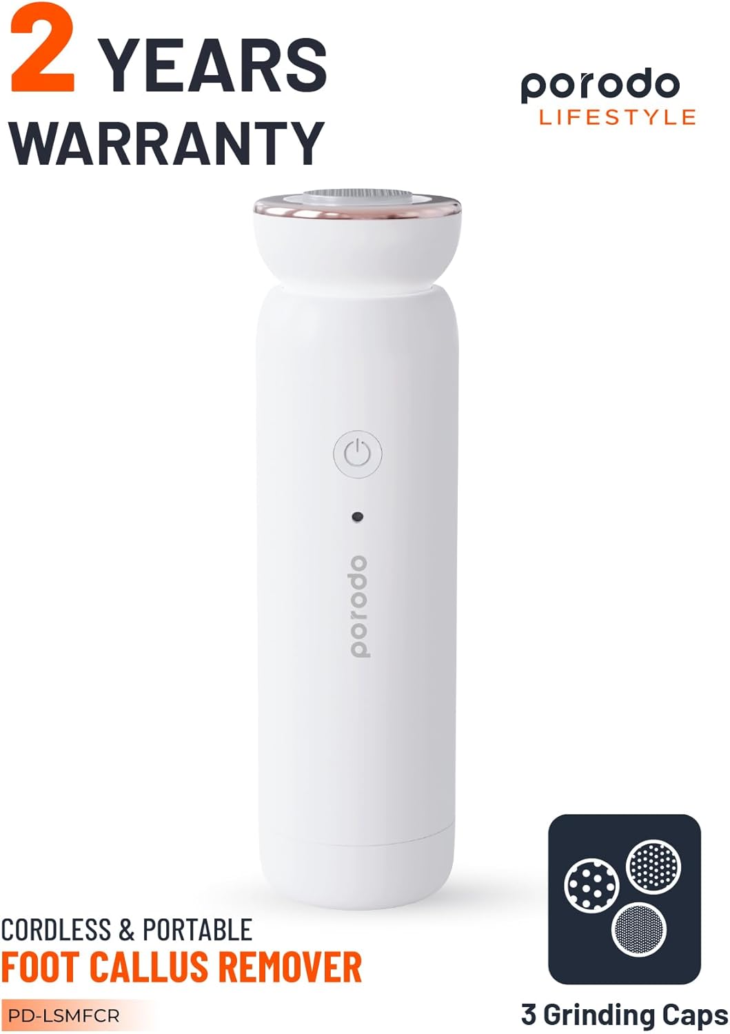 Porodo Mini Cordless & Portable Foot Callus Remover