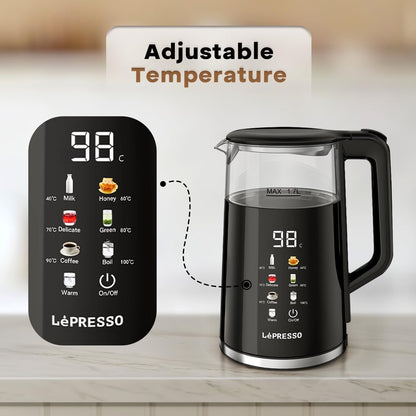 LePresso Electric Window Kettle Multi-Temprature Display