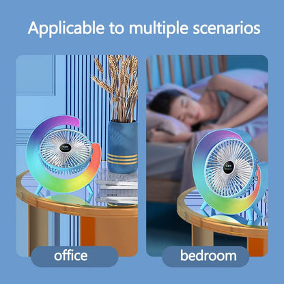Multifunctional Colorful Desktop Fan