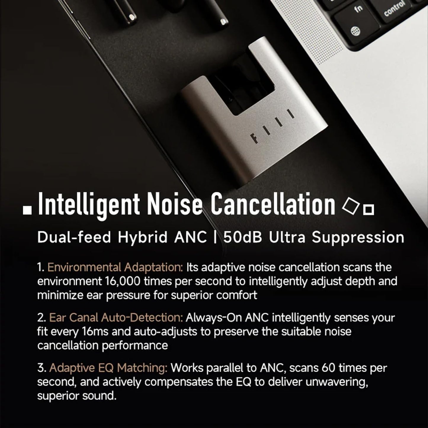 FIIL Atom CC3 True Wireless Earbuds - Bluetooth 6.0