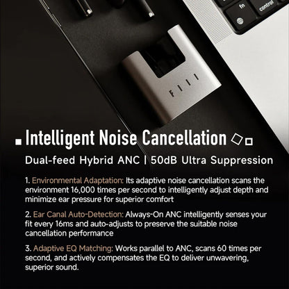 FIIL Atom CC3 True Wireless Earbuds - Bluetooth 6.0