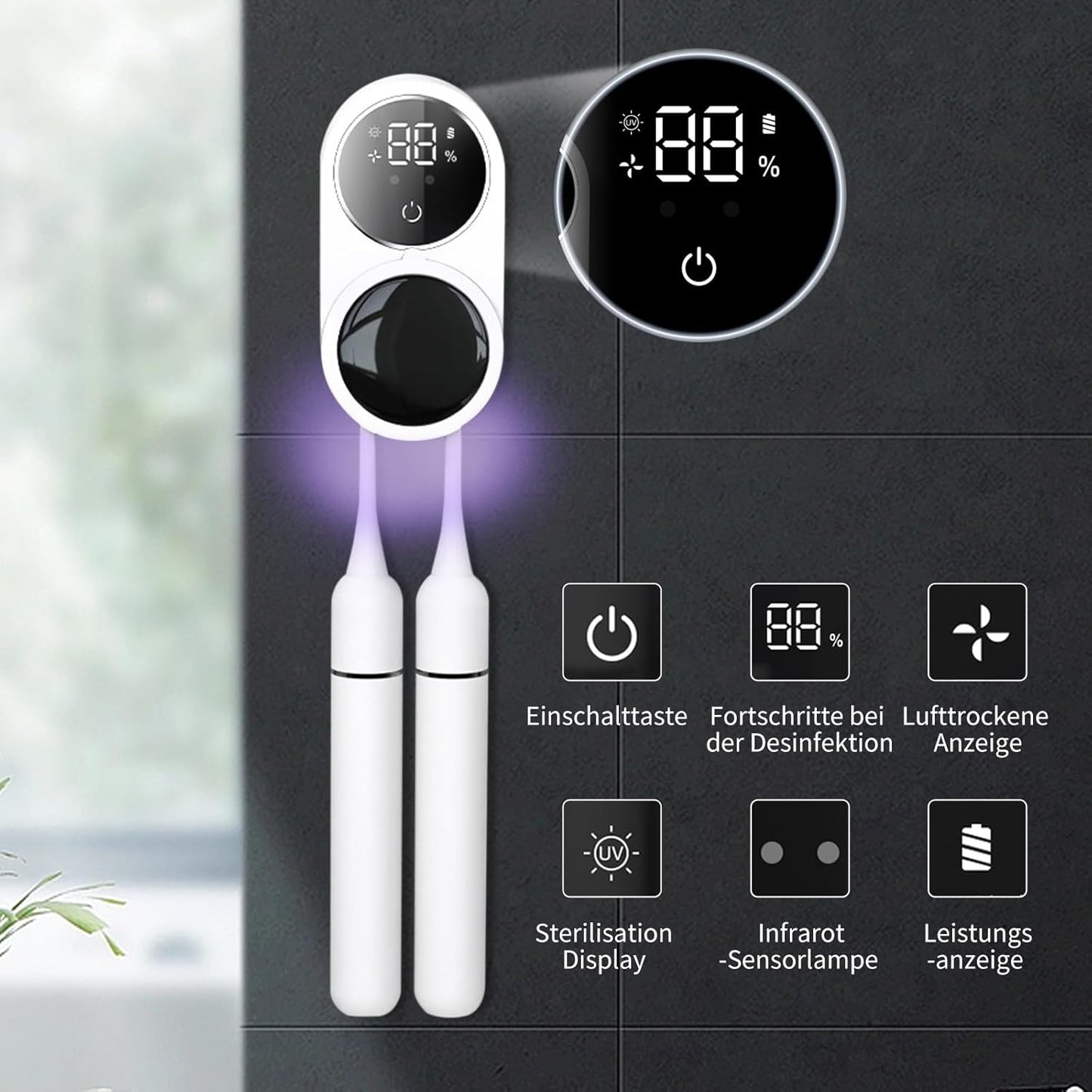 Dual Automatic Toothbrush Sterilizer