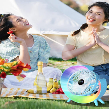 Multifunctional Colorful Desktop Fan