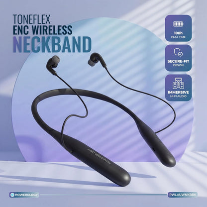 Powerology Toneflex ENC Neckband Earphones