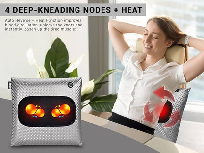 Shiatsu Back and Neck Massager with Heat CHM-8058