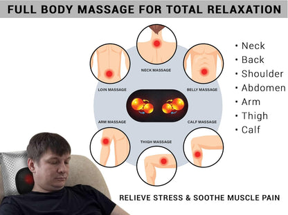 Shiatsu Back and Neck Massager with Heat CHM-8058