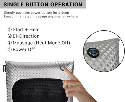 Shiatsu Back and Neck Massager with Heat CHM-8058