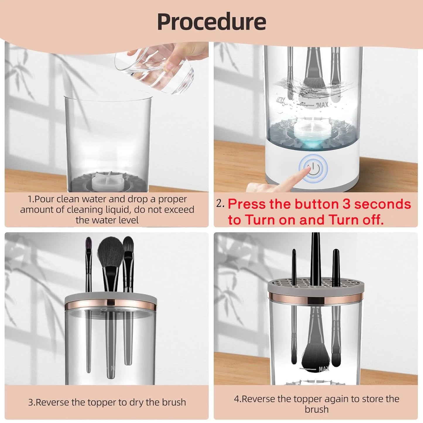 Electric Makeup Brush Cleaner