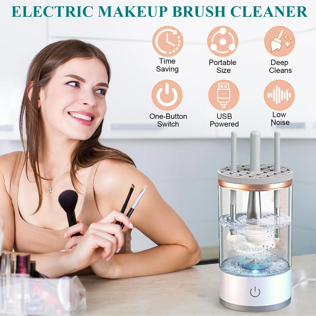Electric Makeup Brush Cleaner