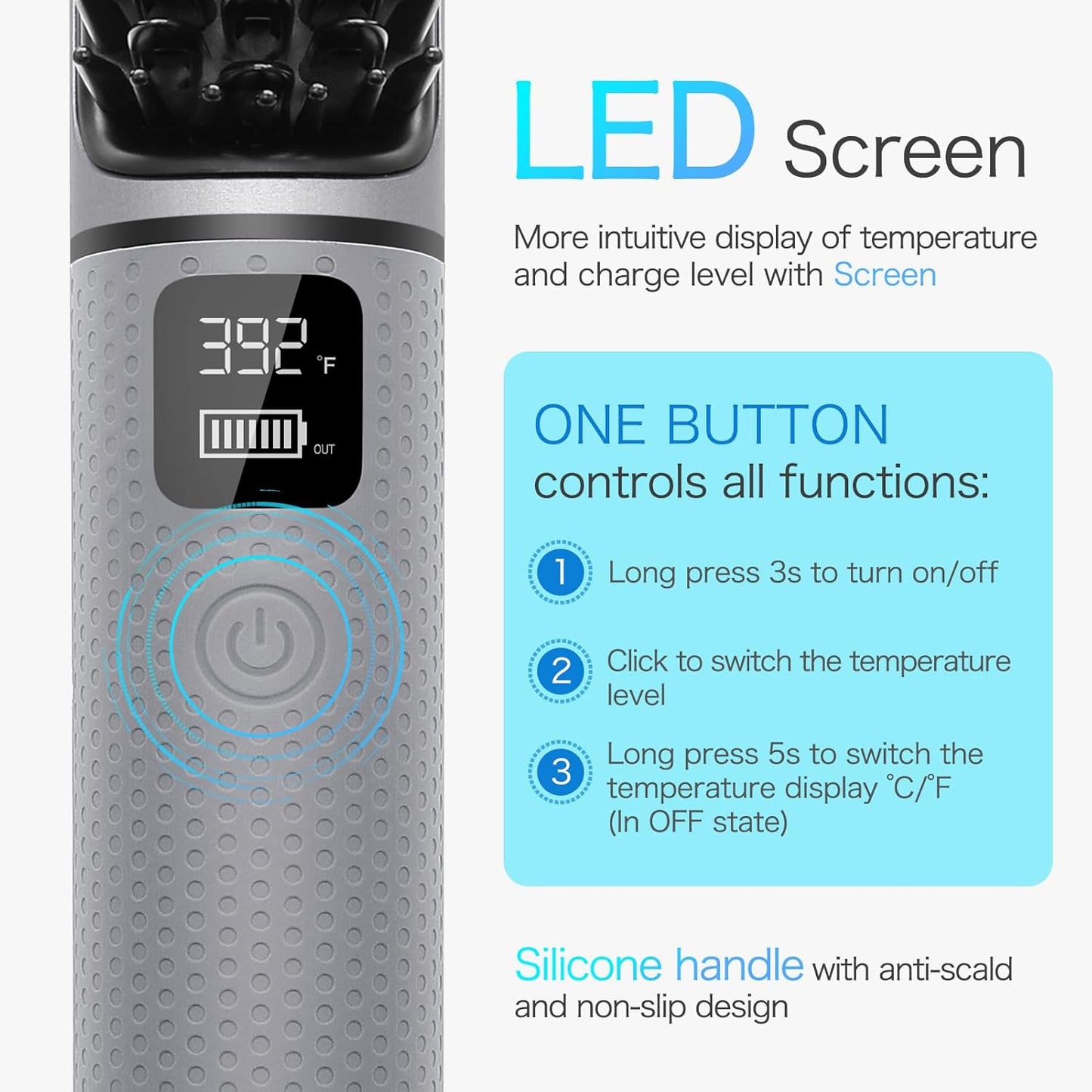 مشط الشعر المستقيم اللاسلكي YL-009