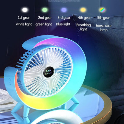 Multifunctional Colorful Desktop Fan