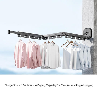 Wall Mounted Folding Clothes Drying Rack