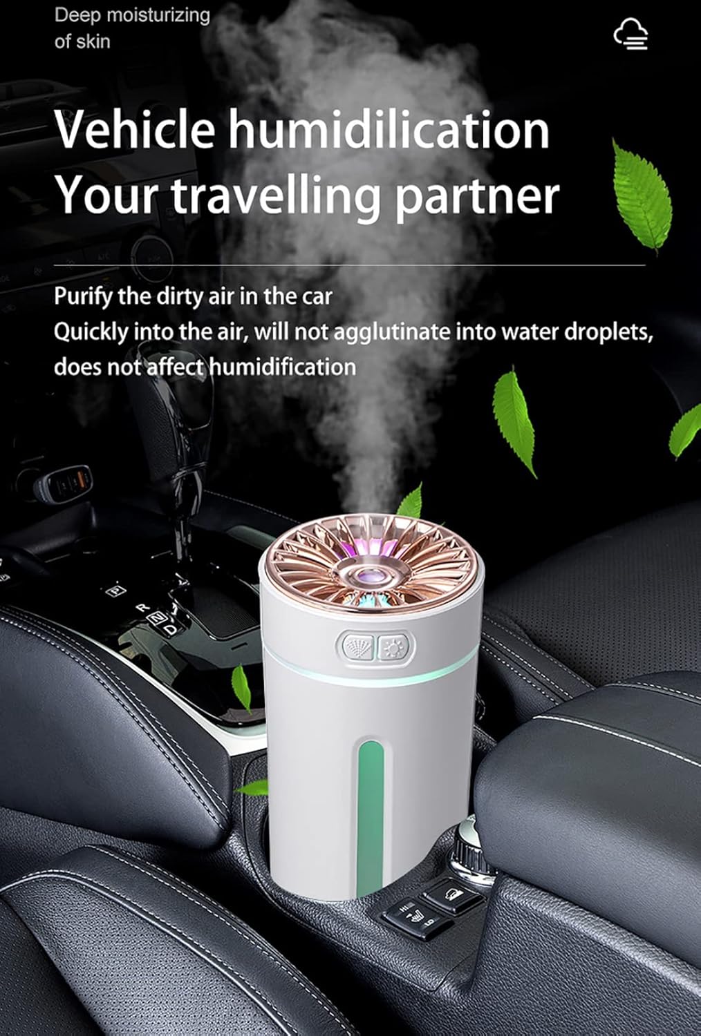 Ultrasonic Aroma Air Humidifier with 7-Color LED Light | 300ml