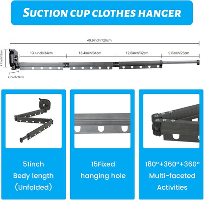 Wall Mounted Folding Clothes Drying Rack