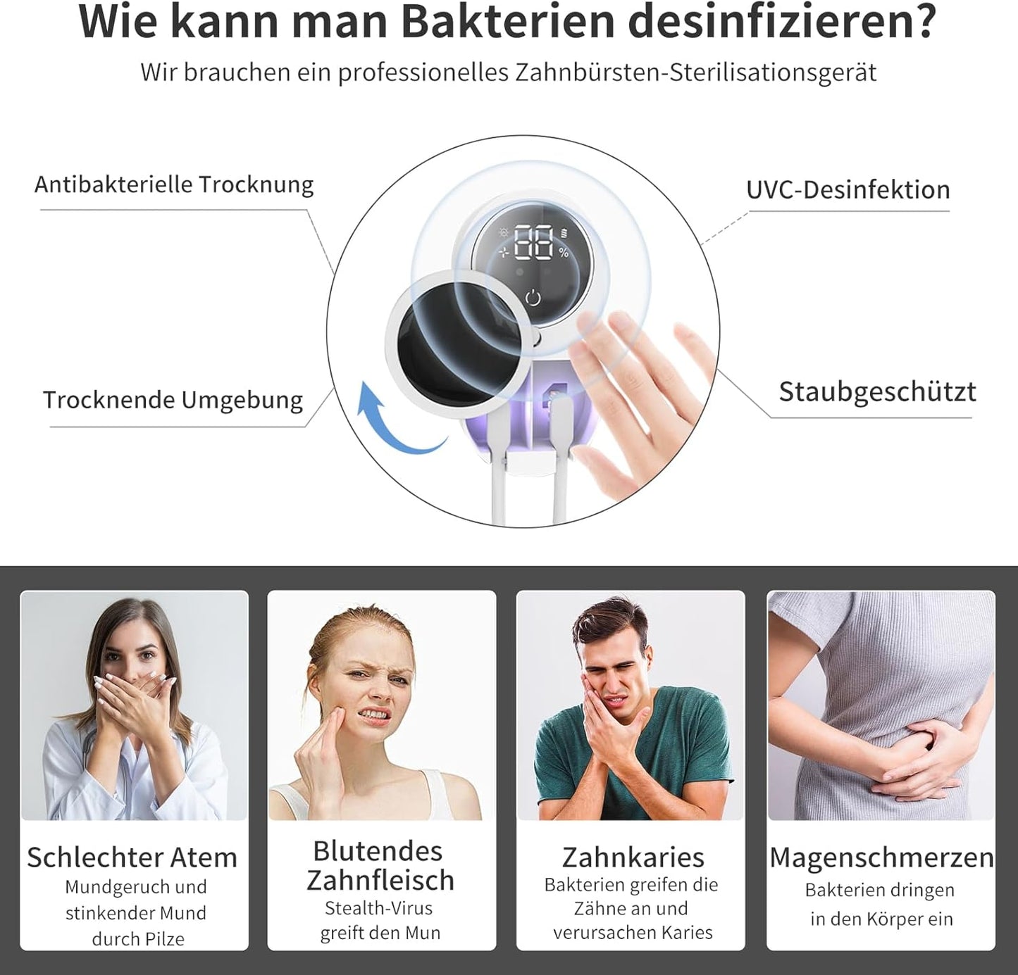 Dual Automatic Toothbrush Sterilizer