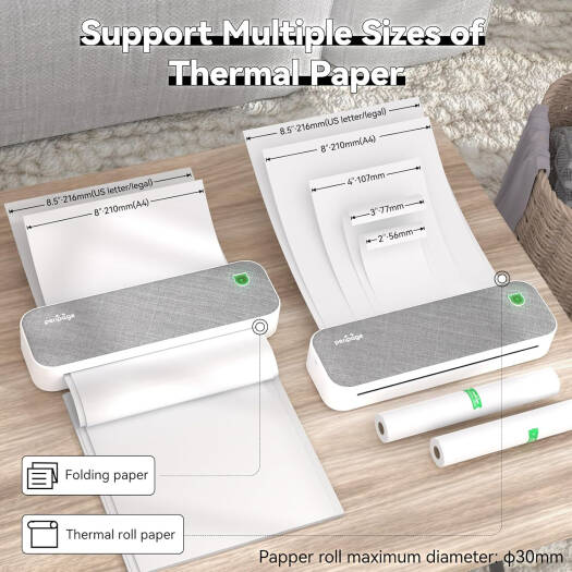 PeriPage A40 Mini Portable Thermal Bluetooth Printer