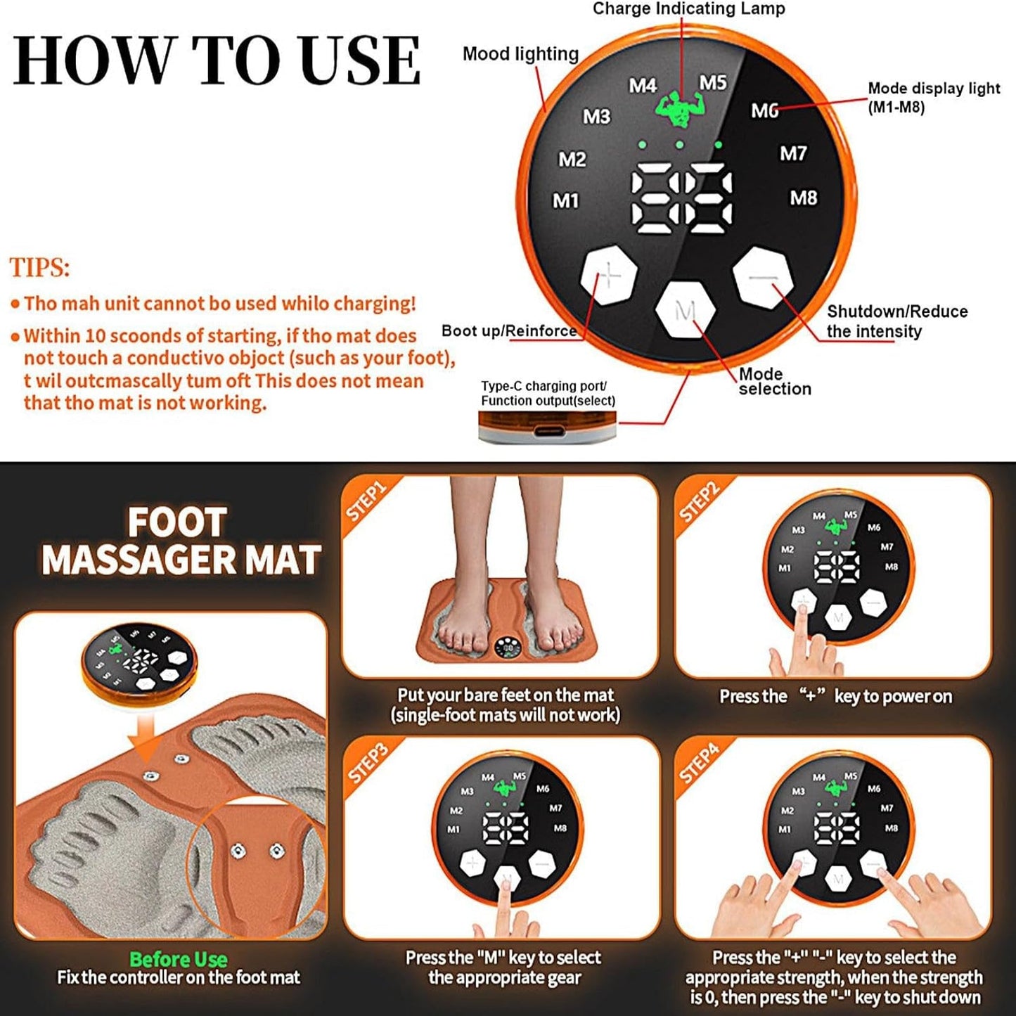 Foot Massager | Electrical Muscle Simultaion Mat