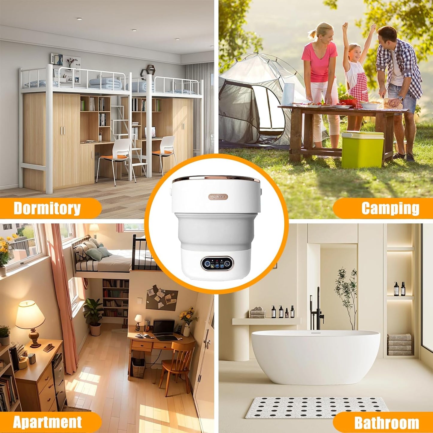 Foldable Mini Washer 15L