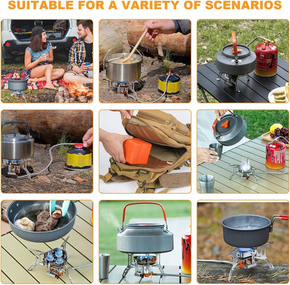 Portable Gas Camping Stove | Windproof Rocket Burner