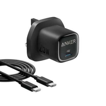 Anker Charger (25W, Compact) with USB-C Cable