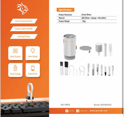 مجموعة تنظيف متعددة الأغراض 20 في 1 من بورودو