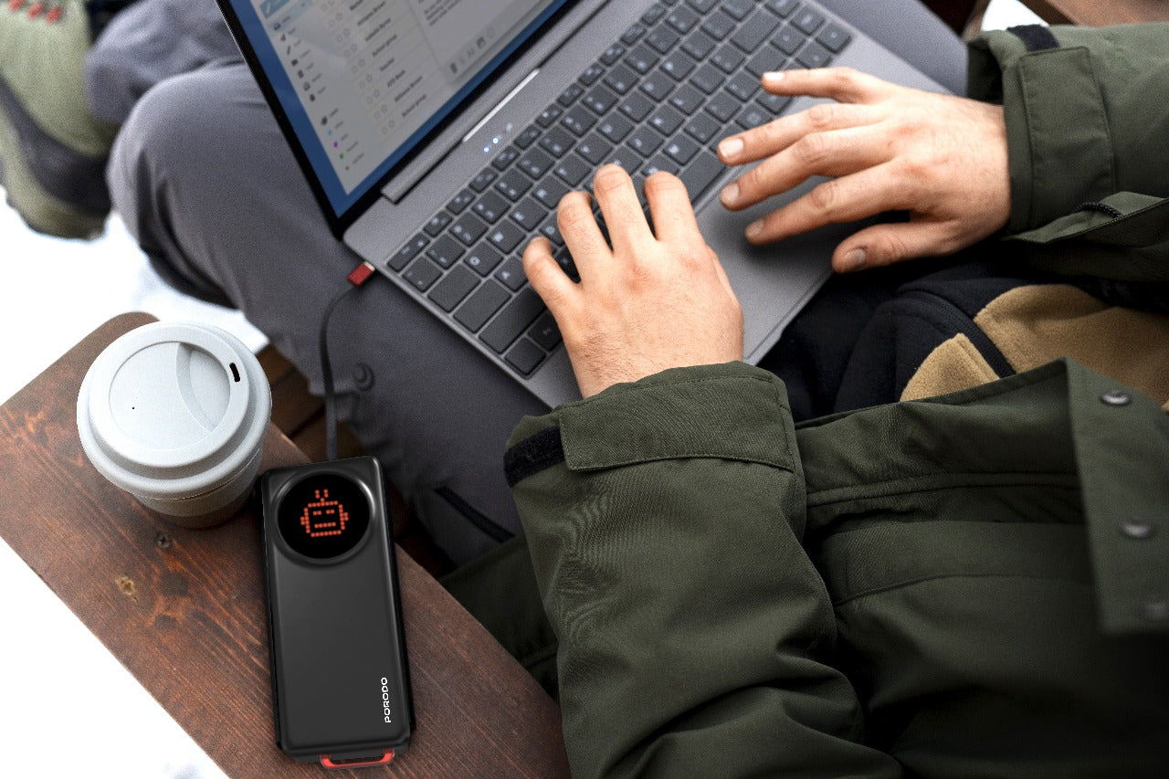 بطارية شحن متحركة من بورودو، 10000 مللي أمبير/ساعة، 45 واط - PB072