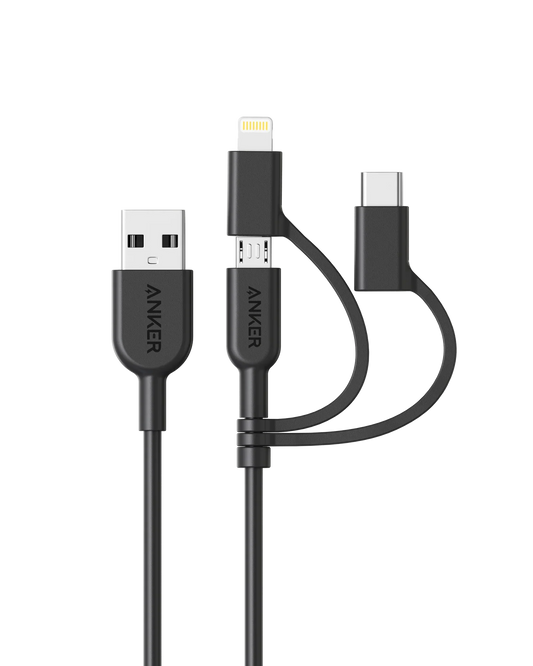 Anker 321 USB-A Cable (0.9m, 3-in-1)