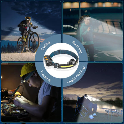 COB Floodlight Rechargeable Headlamp W678-2