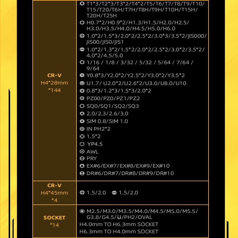 Jakemy 180 in 1 Mini Container Screwdriver Set JM-8192