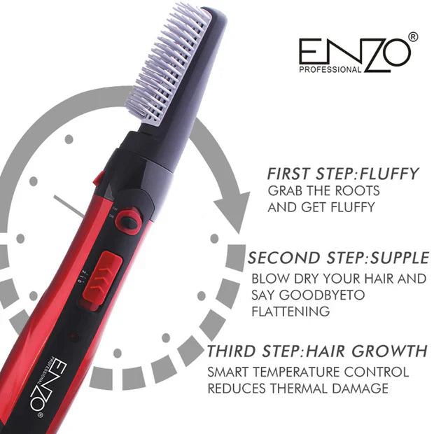 Enzo 3-In-1 Hair Brush Dryer & Styler 1300W EN-503A