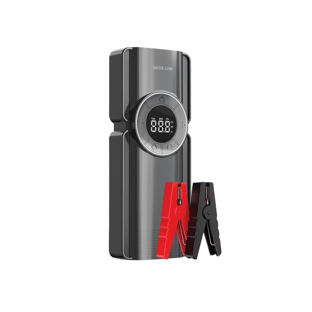 Green Lion Portable Jump Starter with Air Pump