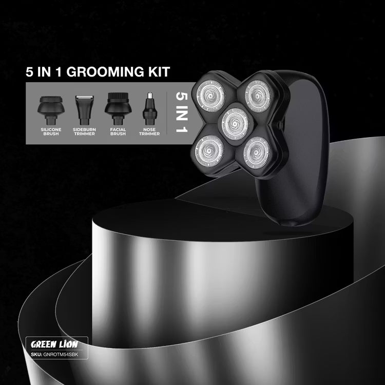 Green Lion Rotary Shaver 5-In-1 Grooming Kit