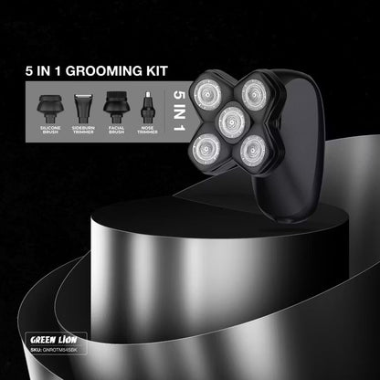 Green Lion Rotary Shaver 5-In-1 Grooming Kit