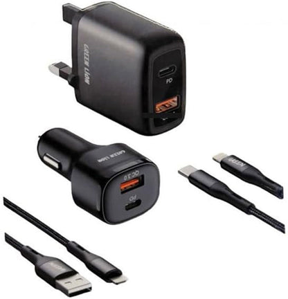 Green Lion 4 in 1 Combo Pack - Dual USB Wall Charger